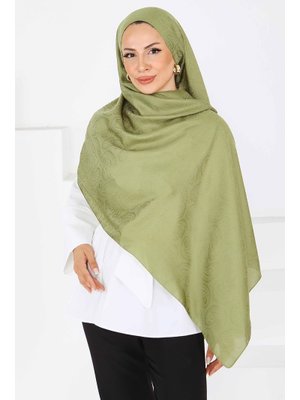 Tofisa Haki Hakı Vintage Monagram Şal