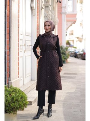 Kadeem Giyim Şirin Kapüşonlu Kapitone Yelek