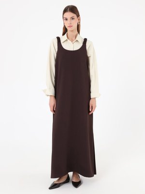 Benin Kahverengi Elbise
