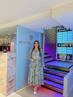 De White`s Yeşil Çiçek Aksesuarlı Büyük Beden Alt Üst Takım