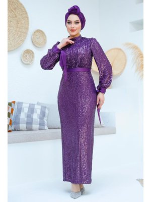 Neva Style Pul Payetli Mor 4667mor