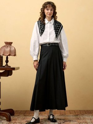 Ceylan Otantik Siyah Poliviskon Kolej Etek