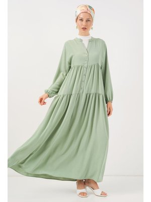 Bigdart E.yeşil Uzun Elbise