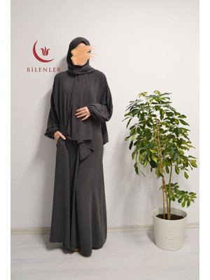 Bilenler Medine İpeği Kendinden Şallı Ferace