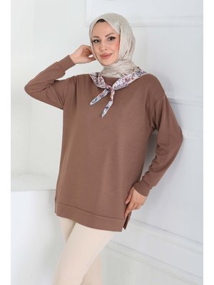 Tofisa Vızon Vizon Fularlı Modal Tunik