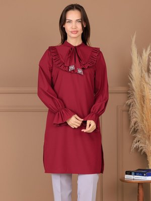 Elben Moda Bordo Masal Tunik