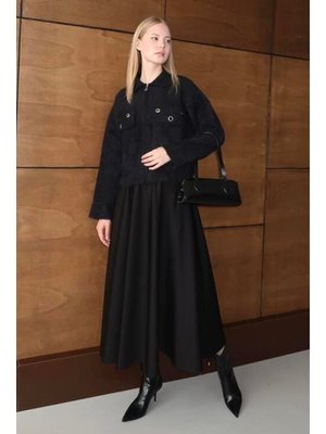 Podyumplus Siyah Tedy Triko Hırka