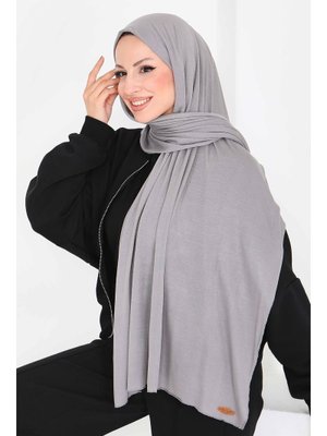 Tofisa Gri Grı Penye Şal