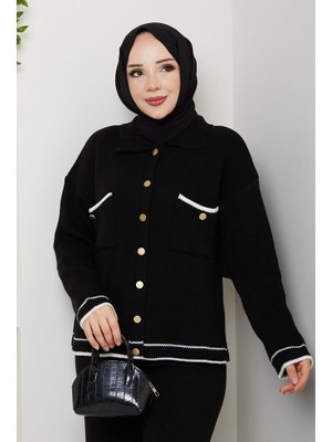 Pamuk Butik Gold Düğmeli Spor Ceket Hırka