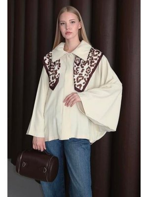 Podyumplus Krem Modal Yarasa Bomber