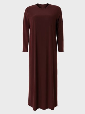 Alia Kahverengi Büyük Beden Basic Elbise