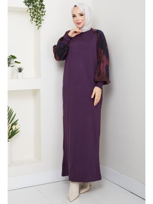 Pamuk Butik Kolu İpek Kupra Merserize Triko Elbise