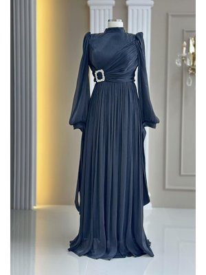 Amine Hüma Siyah Hira Abiye Elbise