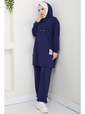 Bestenur Lacivert Arma Detay Oysho İkili Takım
