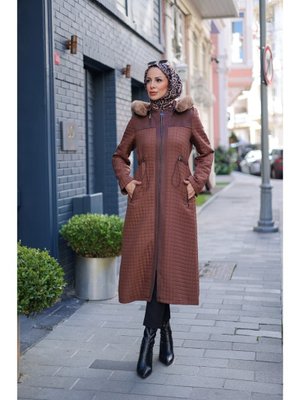 Kadeem Giyim Zerina Kapitone Süet Kap