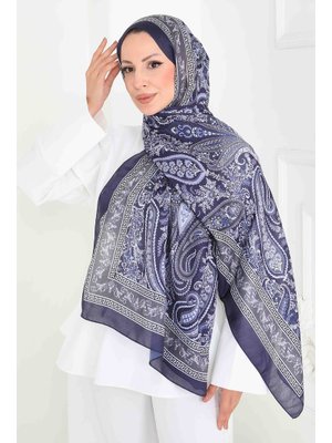 Tofisa Lacivert Lacıvert Etnika Soul Serisi Pamuk Şal