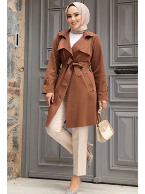 Neva Style Kemerli Kahverengi Kap 72131kh