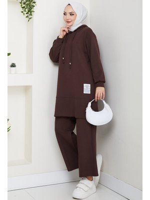 Bestenur Kahve Arma Detay Oysho İkili Takım