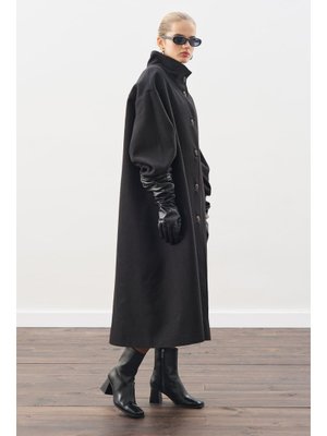 MANUKA Siyah Gaıa Geniş Kaban