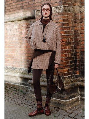 MANUKA Anvelop Mini Etek Ekose