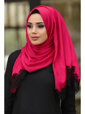 Neva Style Dantelli İpek Görünümlü Şal