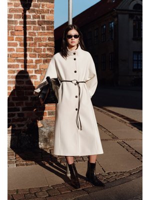 MANUKA Ekru Gaıa Geniş Kaban