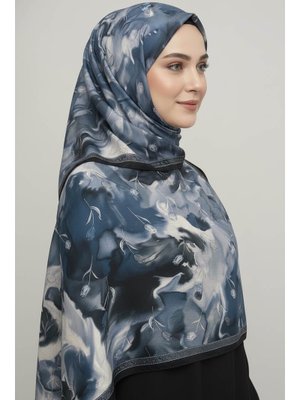 Tofisa Lacivert Lacıvert Soft Mist Serisi Pamuk Şal