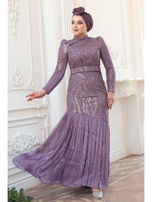 Neva Style Boncuk İşlemeli Lila 51621lıla