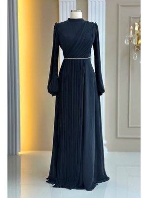 Amine Hüma Siyah Arin Abiye Elbise