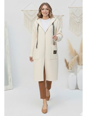 Benguen Taş Rengi Fermuarlı Peluş Kap