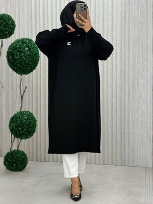 MODANURSEDA Siyah Tunik