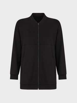 Alia Siyah Fermuarlı Büyük Beden Tunik