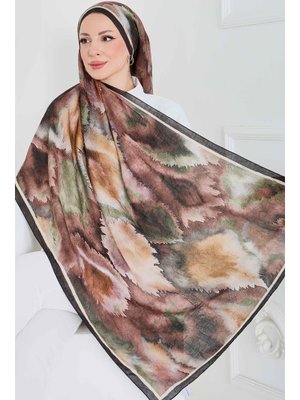 Tofisa Kahve Açık Natural Harmony Bambu Crash Şal Açik Acık