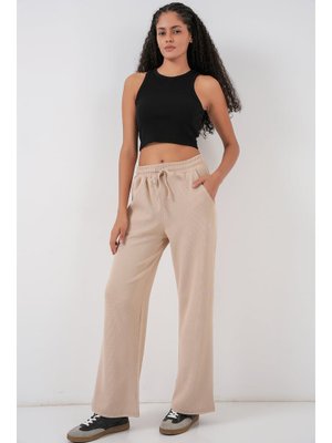 Bigdart Bej Fitilli Pantolon