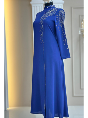 Amine Hüma İndigo Elisa Abiye Elbise