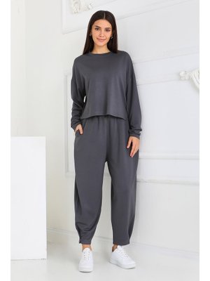 Tofisa Fume Füme Şalvarlı Modal İkili Takım