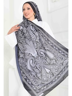 Tofisa Siyah Sıyah Etnika Soul Serisi Pamuk Şal