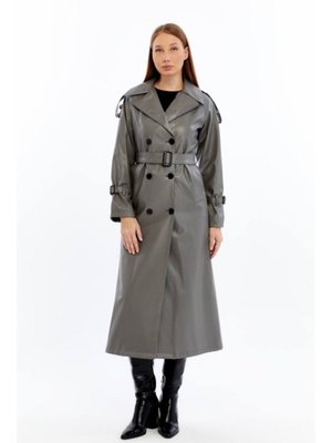 Jamila Gri Deri Trençkot