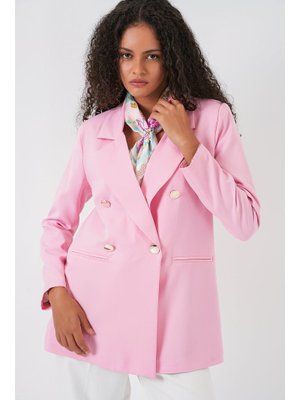 Bigdart Pudra Kruvaze Yaka Blazer Ceket