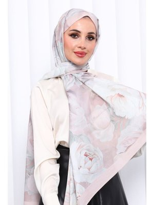 İmaj Butik Pudra Desenli Soft Dijital Şal