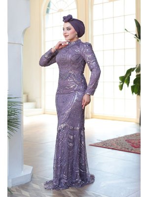 Neva Style Boncuk İşlemeli Lila 51636lıla