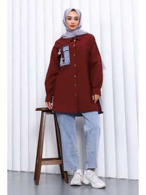 İmaj Butik Bordo Kot Garnili Takım