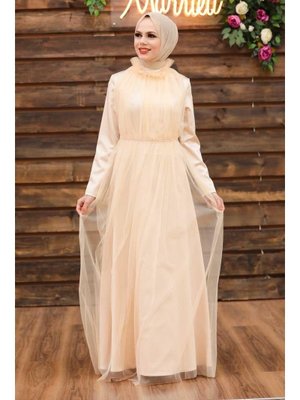 Neva Style Boncuk Detaylı Somon 2203smn