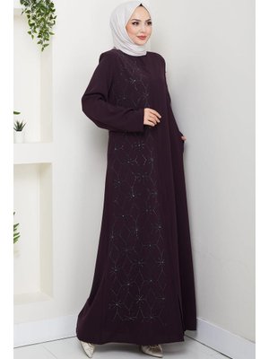 Hafsa Mina Mürdüm Gizli Patlı Yarım Taşlı Ferace