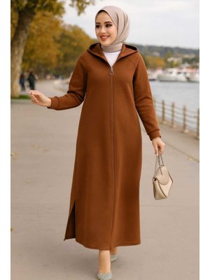 Neva Style Kapüşonlu Taba Kap 72231tb