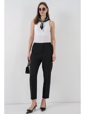 Bigdart Siyah Beli Lastikli Kumaş Pantolon
