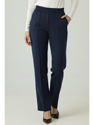 Benguen Lacivert Puf Scuba Pantolon