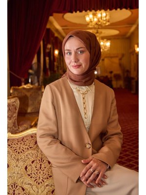 Silk Home Monogram Pamuk İpek Eşarp