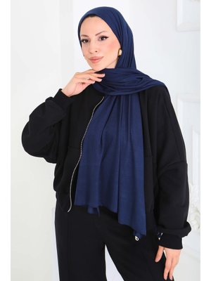 Tofisa Lacıvert Lacivert Penye Şal