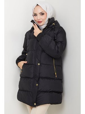 Bestenur Siyah Şişme Mont